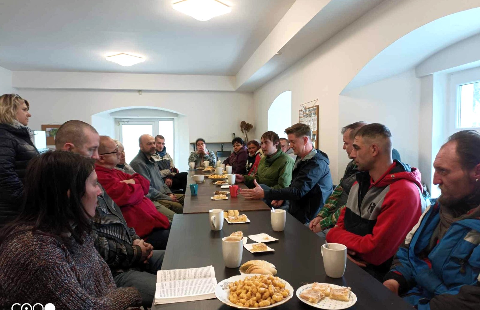 Homeless Bible study in Czech Republic
